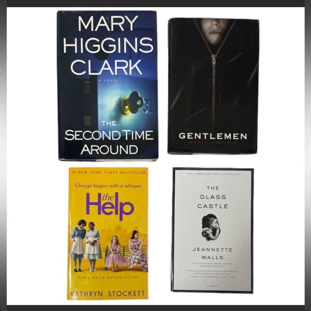 Bestseller Book Bundle The Help Glass Castle Mary Higgins Clark Gentlemen 4 Pc
